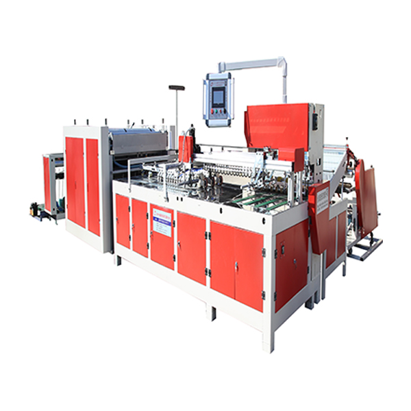 Smokeless knife cutting, sewing, printing and collecting machine