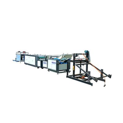 Woven bag cutting, printing and collecting machine