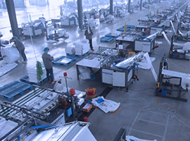 Woven bag cutting and sewing machine