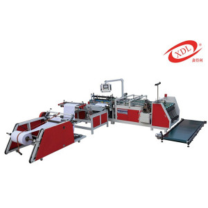 Woven bag cutting, sewing and printing integrated machine